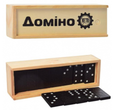 Домино M 0027 в деревянной коробке, 14,5-5-3см Домино M 0027 в деревянной коробке, 14,5-5-3см